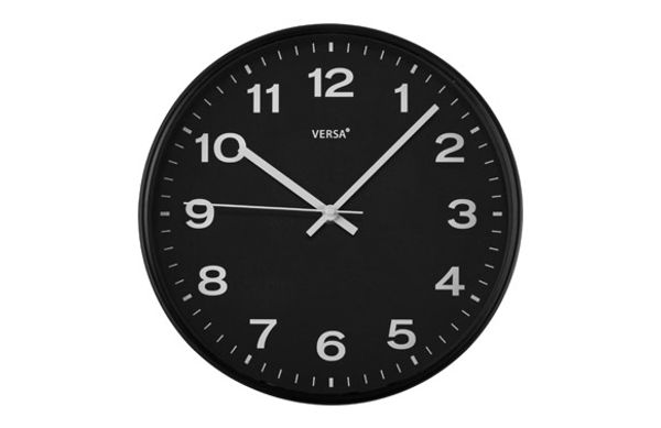 RELOJ PARED REDONDO Ø30,5 CM - NEGRO