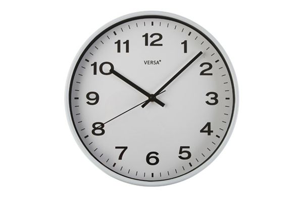 RELOJ PARED REDONDO Ø30,5 CM - BLANCO