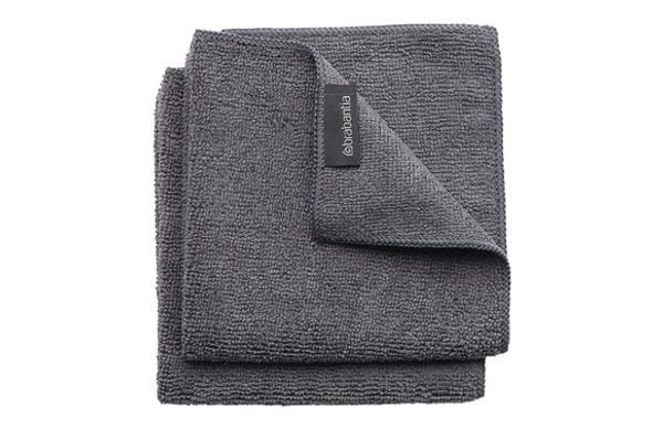 PAÑO COCINA MICROFIBRA (SET 2U) 30 X 30 CM - GRIS OSCURO