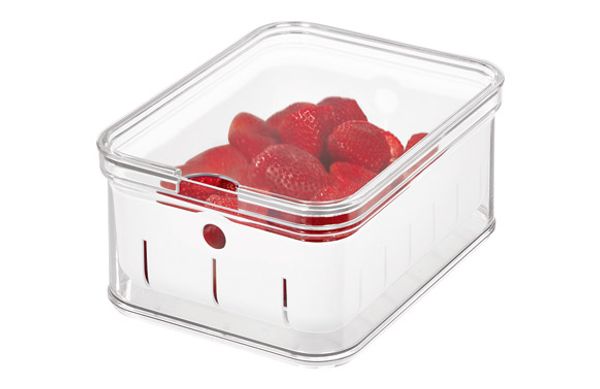 ORGANIZADOR NEVERA CON CUBETA INTERNA Y TAPA 21 X 16 X 10 CM