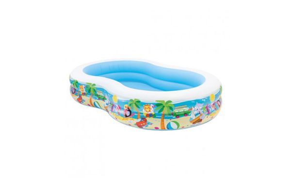 PISCINA INFANTIL HINCHABLE INFANTIL PARADISE 640 L 262X160X46 CM