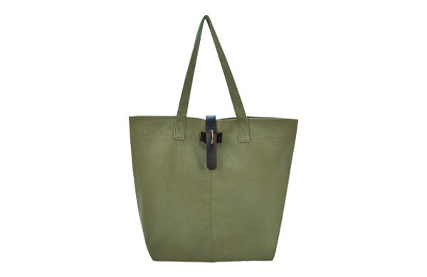BOLSA ALGODON CON ASAS INTERIOR TERMICO KAKI