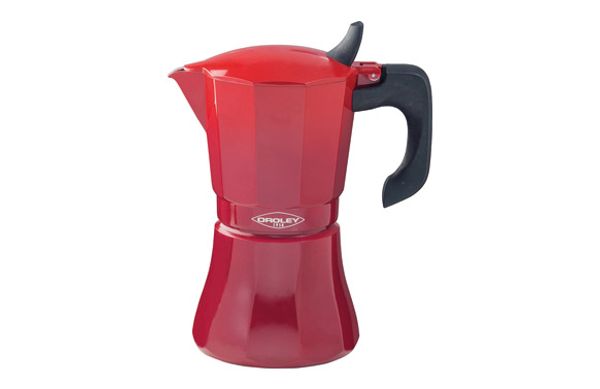 CAFETERA ALUMINIO INDUCCION PETRA ROJA 9 TAZAS