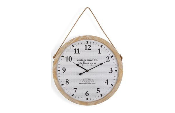 RELOJ PARED REDONDO CON ASA Ø 53 CM