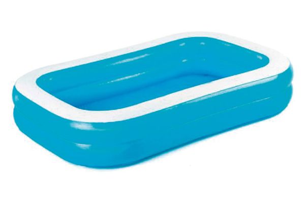 PISCINA INFANTIL HINCHABLE RECTANGULAR AZUL 267X175X51 CM