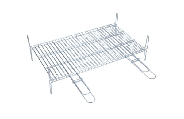 PARRILLA ESTAÑADA DOBLE 65X40 CM