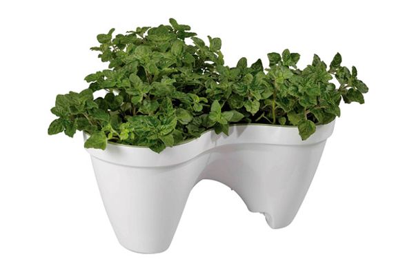 MACETERO APILABLE TRIPLE IVY PLANTER BLANCO