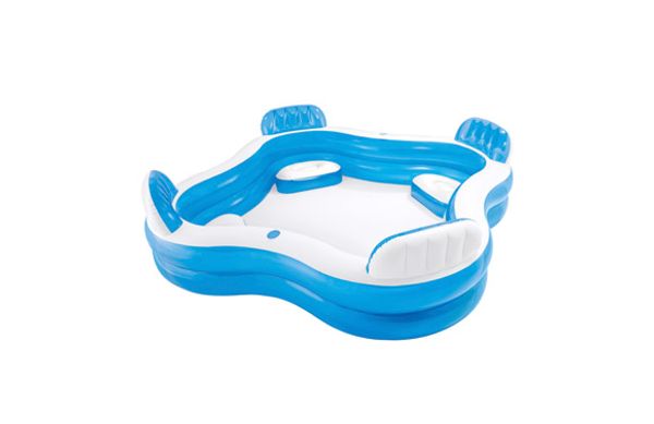 PISCINA INFANTIL HINCHABLE CON ASIENTOS 229X229X66 CM