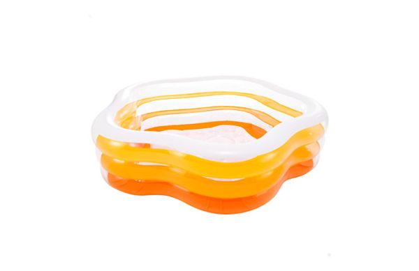 PISCINA INFANTIL HINCHABLE TRANSPARENTE 185X180X53 CM
