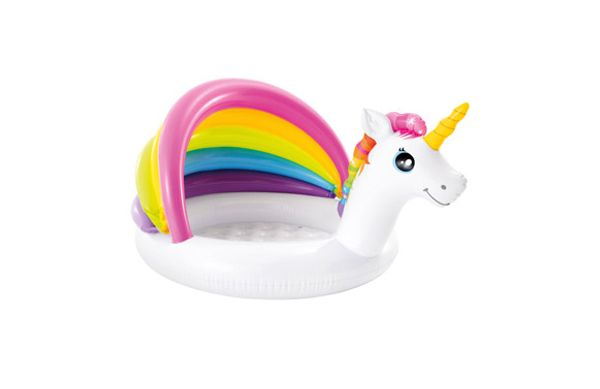 PISCINA INFANTIL HINCHABLE UNICORNIO 127X102X69 CM