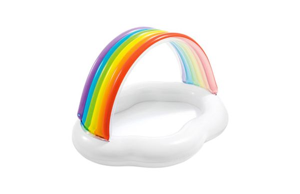 PISCINA INFANTIL HINCHABLE ARCOIRIS 142X119X84 CM