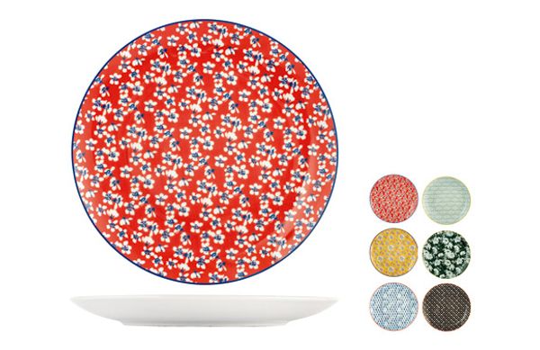PLATO PORCELANA COUPE COLOURFUL LLANO - 27 CM SURTIDO