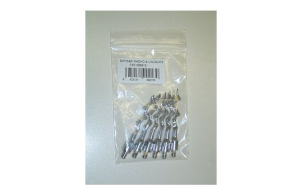 ESPIGA UNIVERSAL MACHO PACK 6