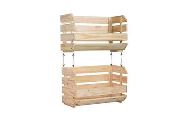 CAJA PINO APILABLE EVOLUTION 60 X 28,5 X 35,3 CM