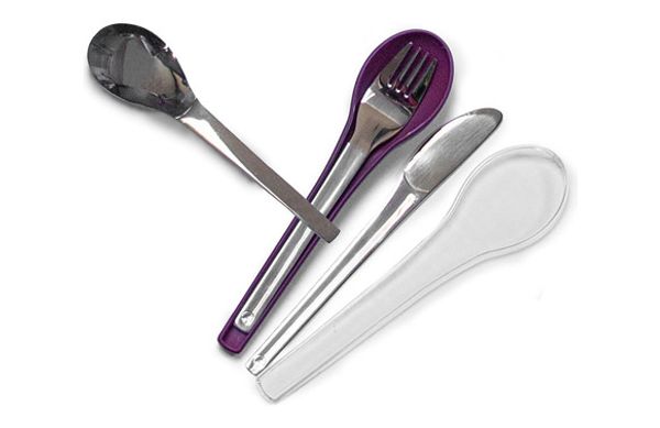 CUBIERTOS PARA LLEVAR CON FUNDA SET 3 PZS 38 CM