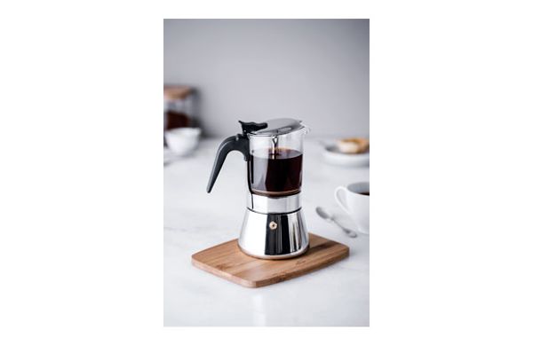 CAFETERA INOX BOROSILICATO SIENA 4 TAZAS