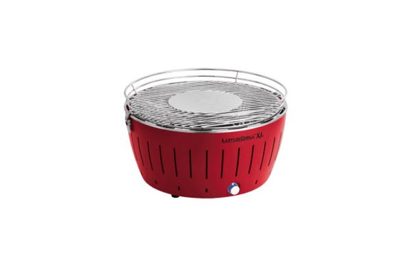 BARBACOA CARBON SOBREMESA XL Ø 43 CM ROJA