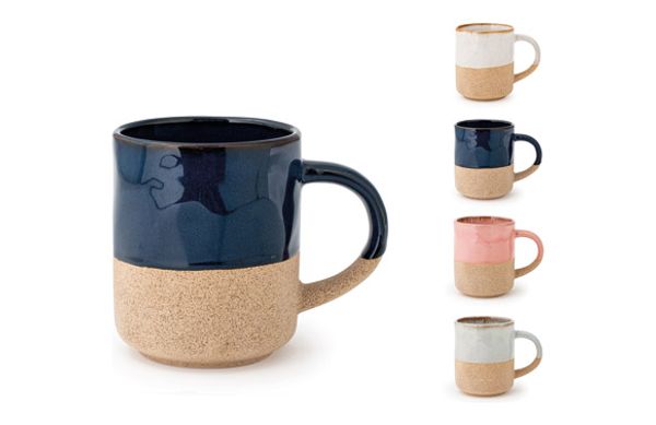 MUG STONEWARE COASTAL VIBES 41 CL SURTIDO