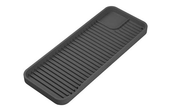 BANDEJA FREGADERO SILICONA SARTENERO TYDI MAT XL 30,5 X 12CM CROMADO