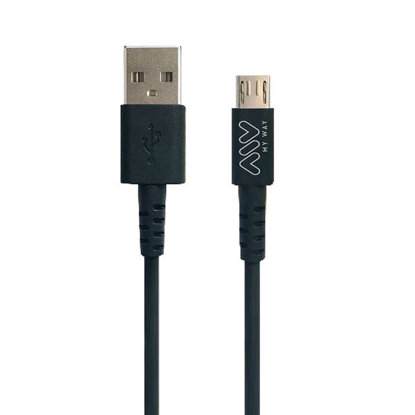 CABLE CONEXION USB MICRO USB 2A 18,5X5X2CM ABS NE MYWEC0001 MYWAY