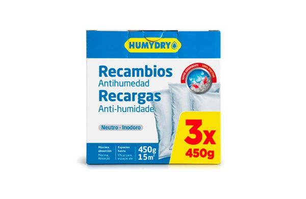 ANTIHUMEDAD RECARGA 450 GR (3 UDS) HUMYDRY NEUTRO